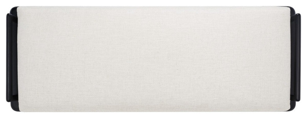 Safavieh Couture Constantine Teak Bench, Black/White