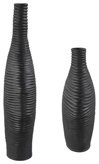 Uttermost Duostacked Black Vases Set of 2
