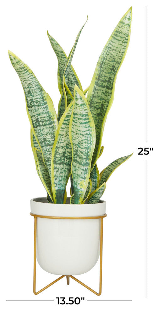Traditional Green Faux Foliage Artificial Plant