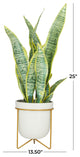 Traditional Green Faux Foliage Artificial Plant
