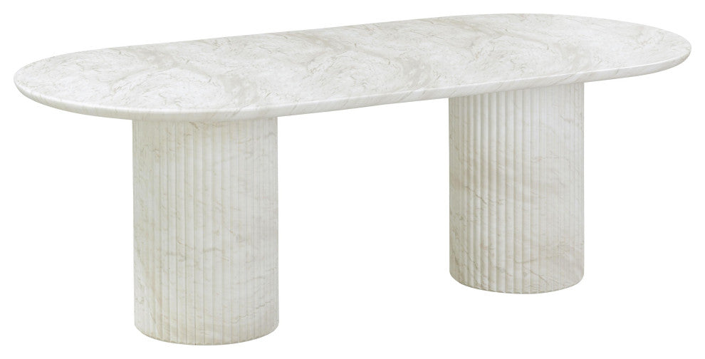 Brut Indoor/Outdoor Dining Table, White