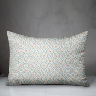 Blue Quatre on White 20x14 Spun Poly Pillow