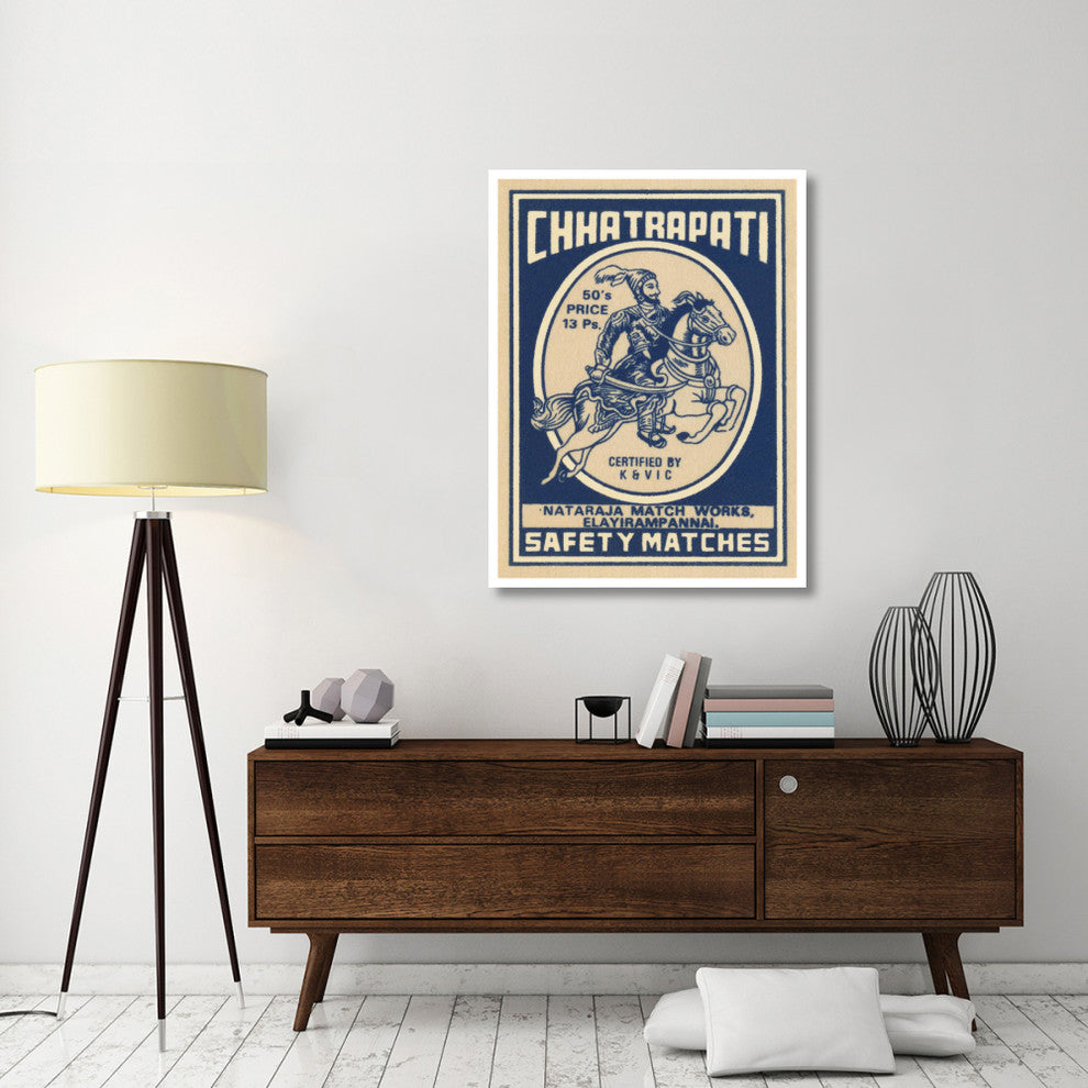 "Chhatrapati Safety Matches" Digital Paper Print by Phillumenart, 35"x46"