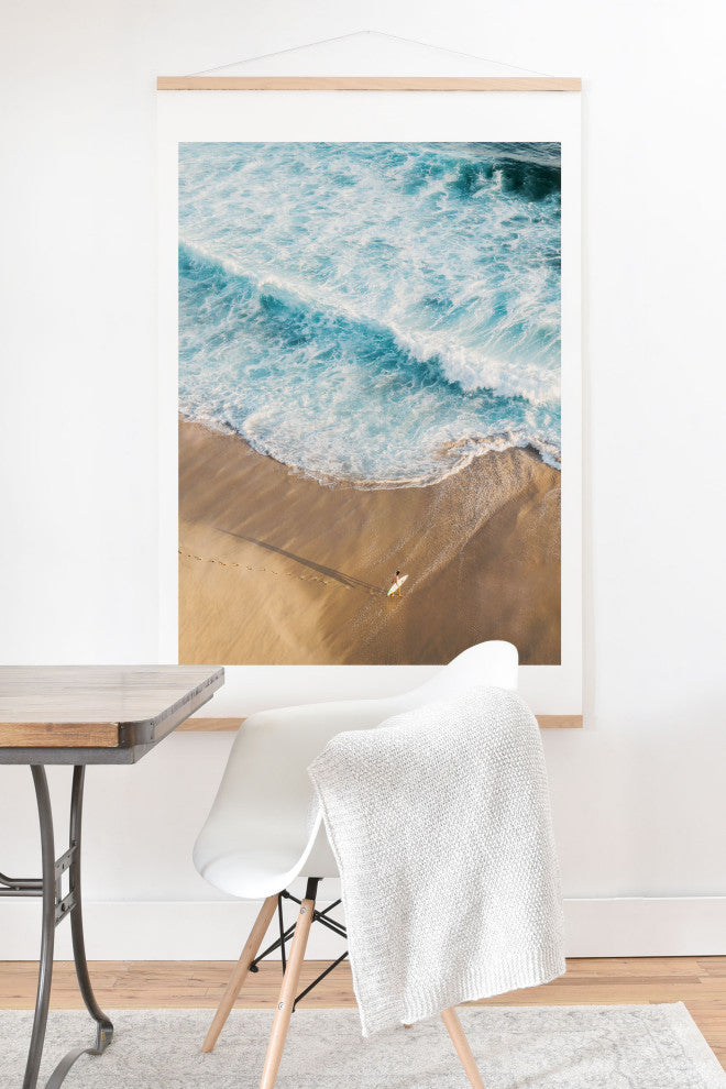 Romana Lilic/La76 Photography The Surfer and The Ocean Art Print and Hanger