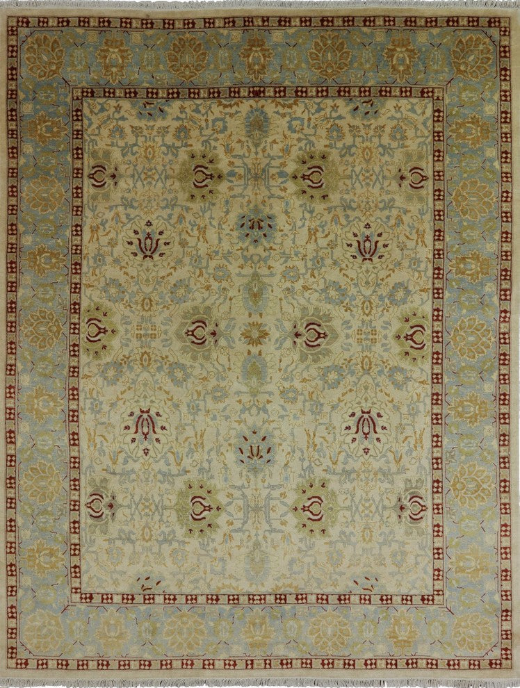 Traditional Oriental Hand Knotted 8'x10' Peshawar Area Rug, W2556