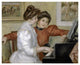 "Yvonne and Christine Lerolle at the Piano, 1897-1898" Paper Art, 38"x31"
