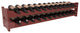 24-Bottle Scalloped Wine Rack, Pine, Cherry + Satin