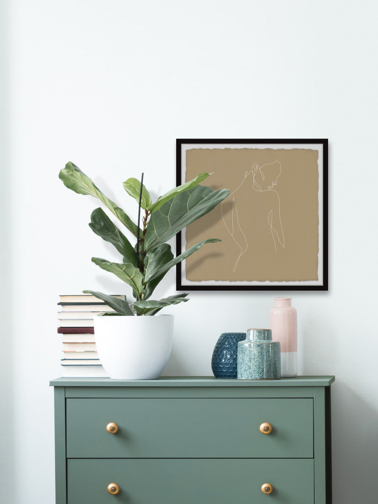 "Forget Your Past" Framed Painting Print, 12x12