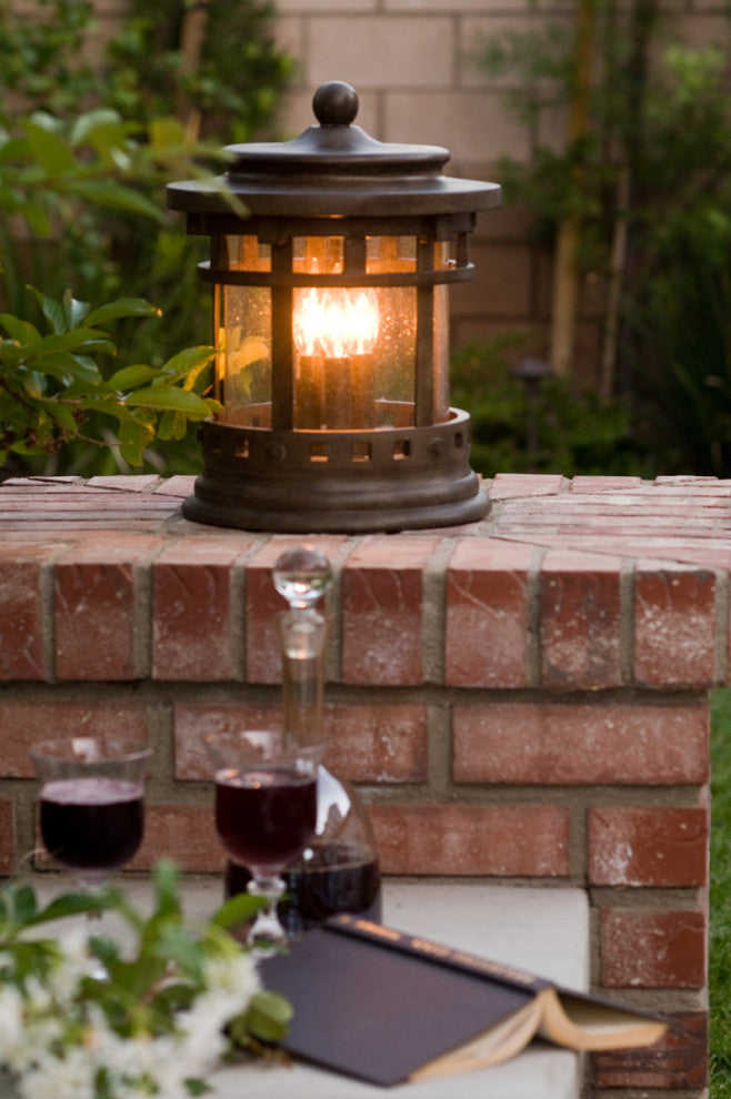 Maxim Santa Barbara VX 3-Light Outdoor Deck Lantern Sienna - 40032CDSE