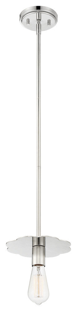 Savoy House Meridian 1 Light Mini-Pendant Polished Nickel