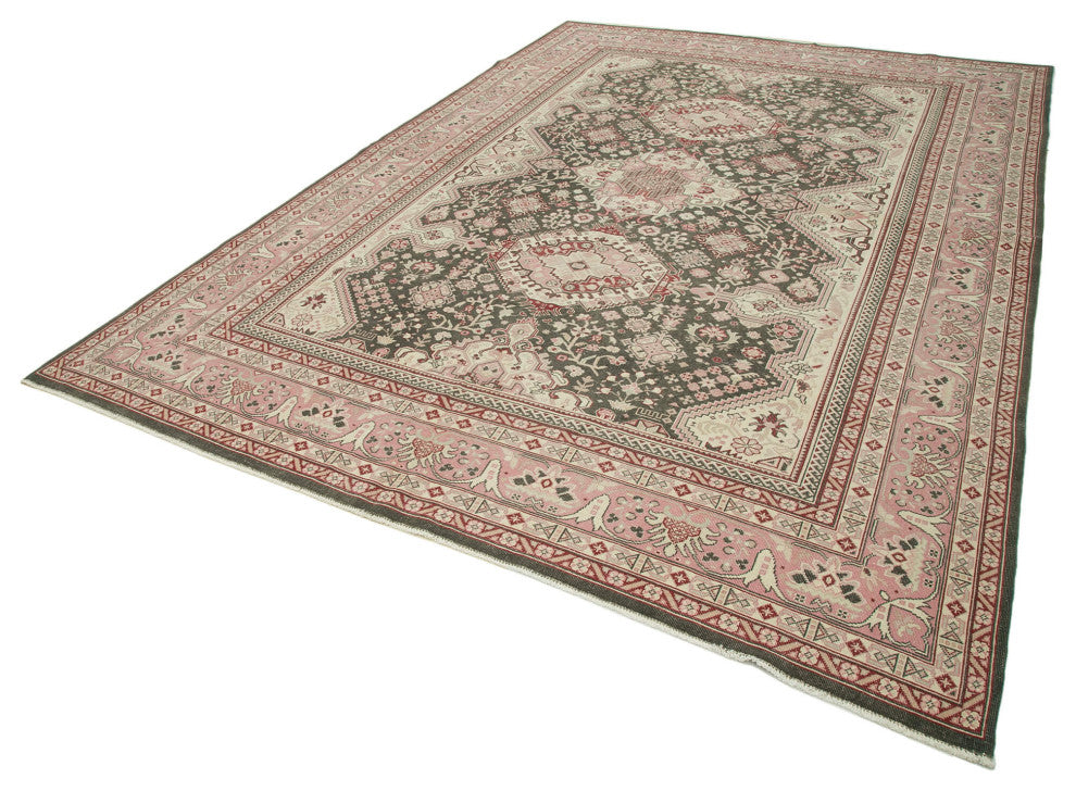 Rug N Carpet - Hand-Knotted Oriental 8' 0" x 11' 6" Soft Oushak Area Rug