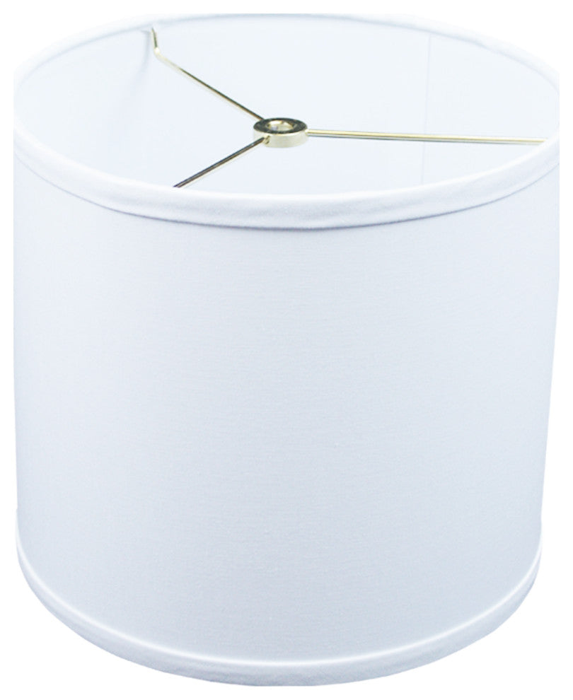 Fenchel Shades 10"x10"x9" Drum Lamp Shade, Linen White