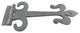 Black Door Gate Strap Hinges 12" Long Wrought Iron Powder Coated Pack of 10