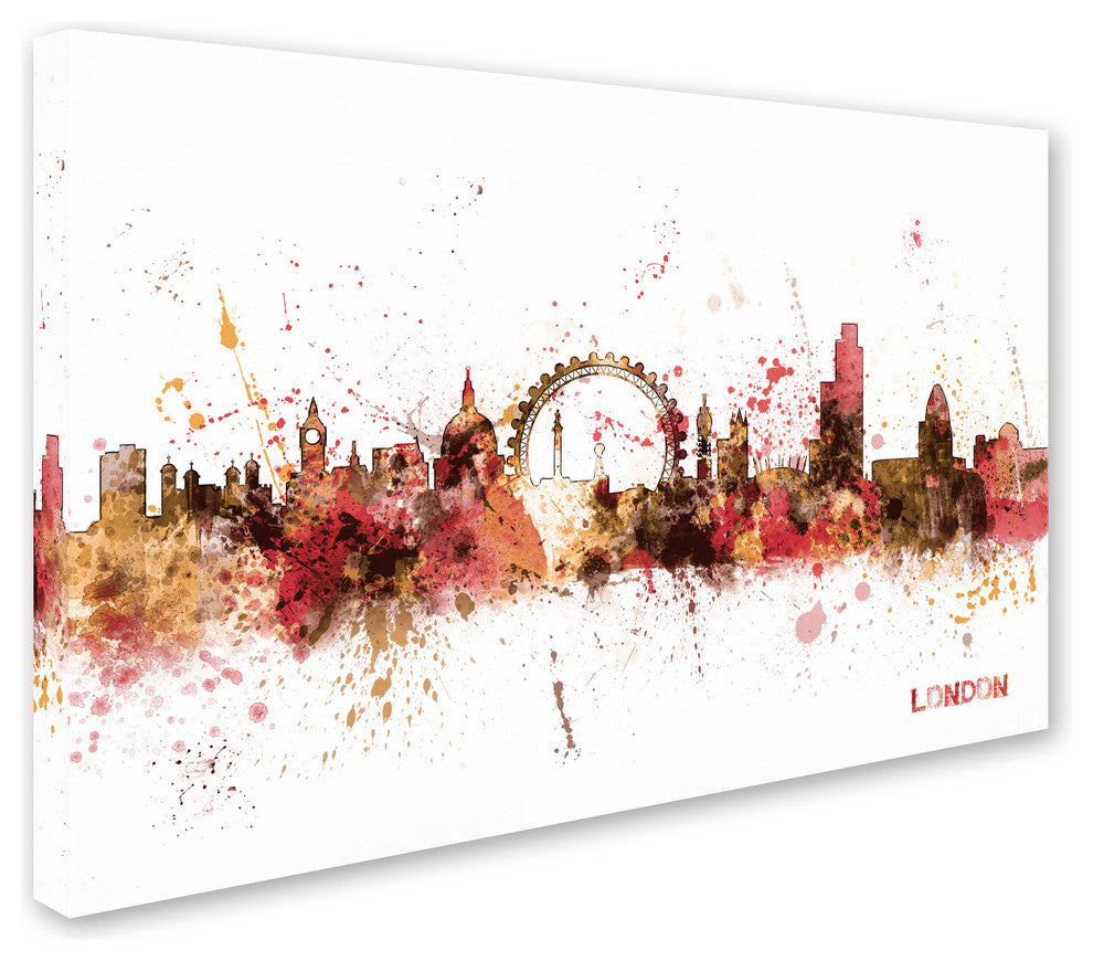 'London England Skyline' Canvas Art by Michael Tompsett