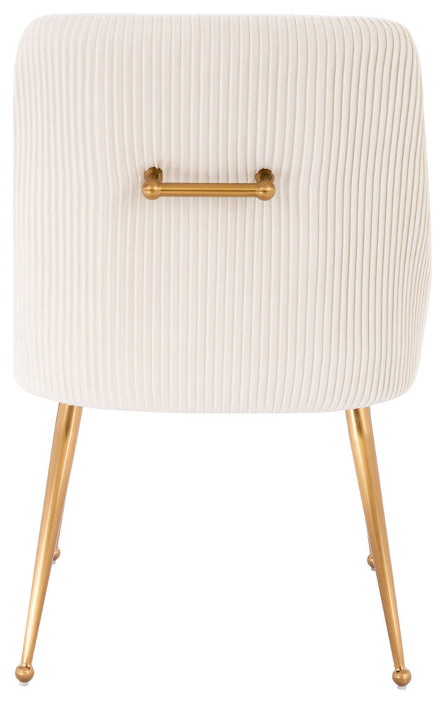 Helen Velvet Dining Chair, Beige