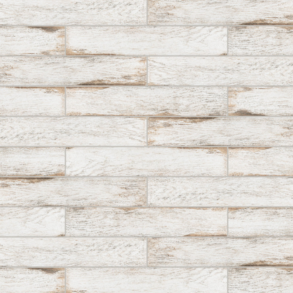 Bora Porcelain Floor and Wall Tile, White