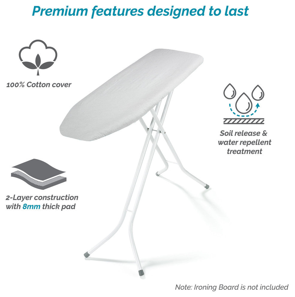 54 x 15-17 Inch Replacement Ironing Board Cover (Natural)