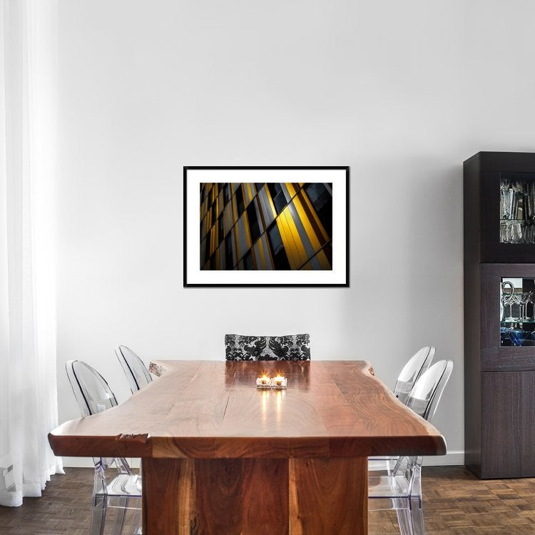 "Yellow Wall" Framed Digital Print by Gilbert Claes, 38"x28"