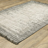 Genoa Weathered Beige/ Black Flatwoven Indoor-Outdoor Area Rug 5'3" x 7'3"