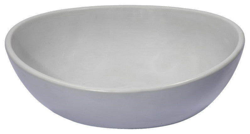 Eden Bath EB_N012LG Oval Concrete Vessel Sink - Light Earthen Gray