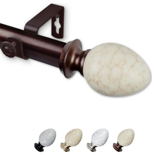 Afra 1" Curtain Rod, Bronze, 160-240"