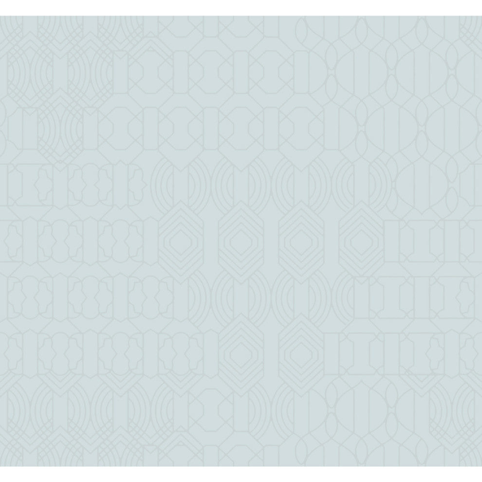 Modern Chandelier Wallpaper, Light Blue