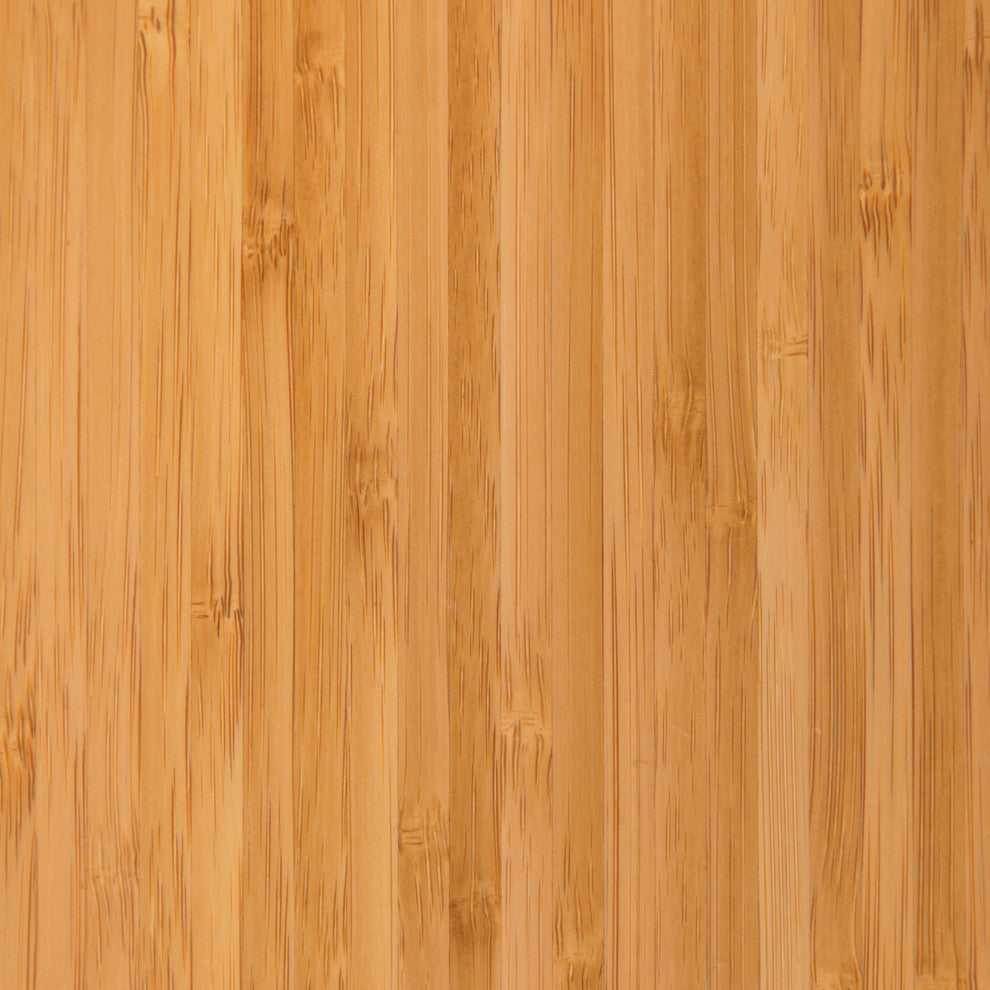 Rustin Bamboo Tri-Fold Chair Mat, Natural, With Lip, 47"x51"