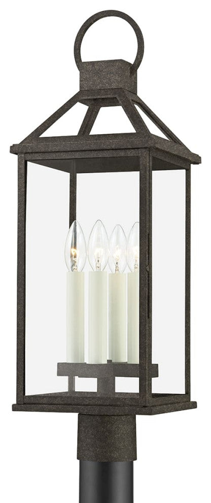 Troy Lighting P2745 Sanders 4 Light 25" Tall Outdoor Single Head - French Iron