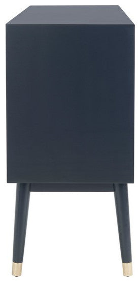 Safavieh Couture Madden Retro Dresser, Navy/Brass
