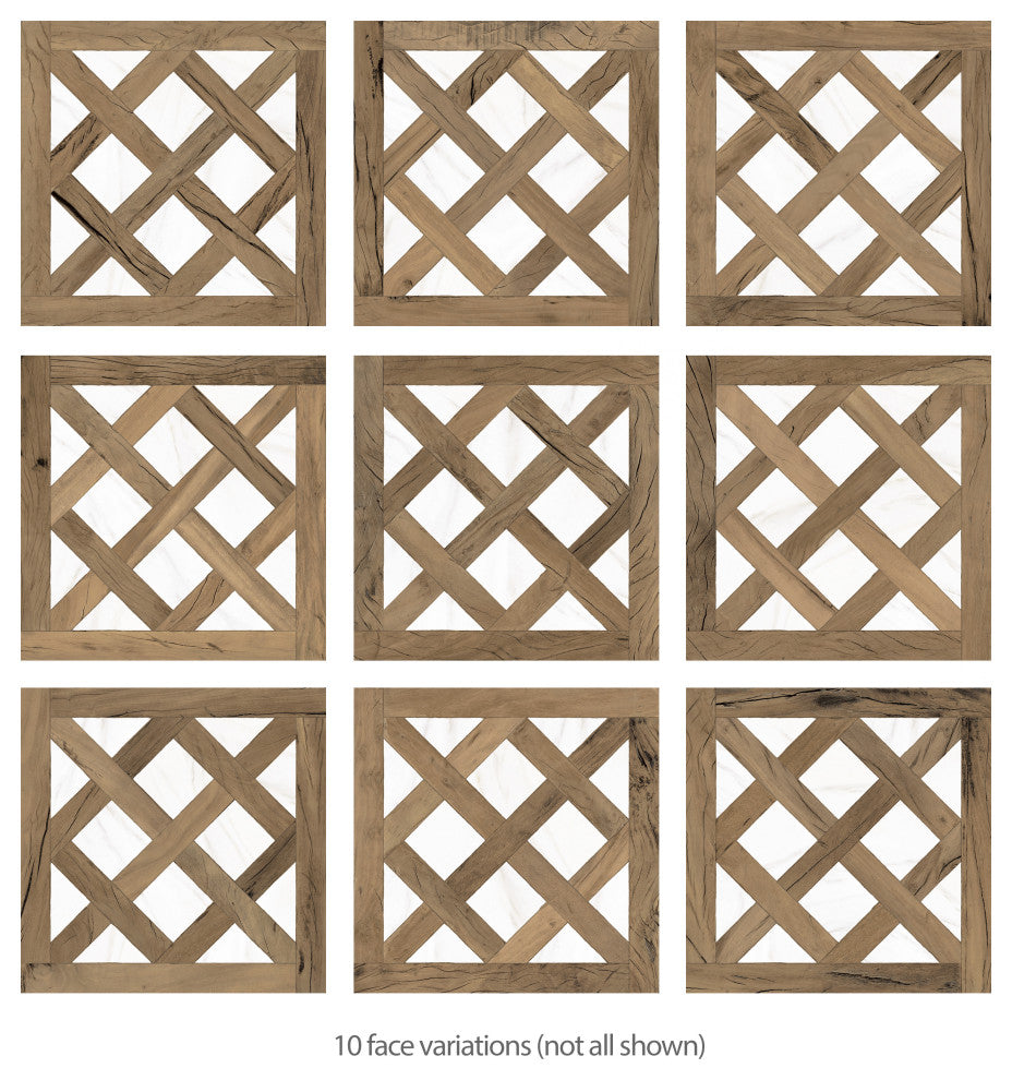 Kings Forest Lattice Calcatta Mix Ceramic Floor and Wall Tile