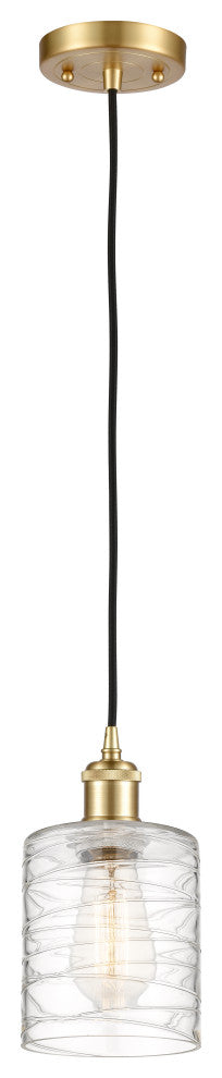 Innovations 516-1P-SG-G1113-LED 1-Light Mini Pendant Satin Gold