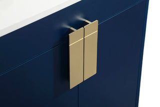 Home Living 19" Modern Blue-Light Bathroom Vanity