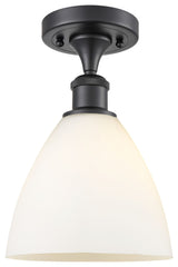 Innovations 516-1C-BK-GBD-751-LED 1 Light Semi-Flush Mount, Matte Black