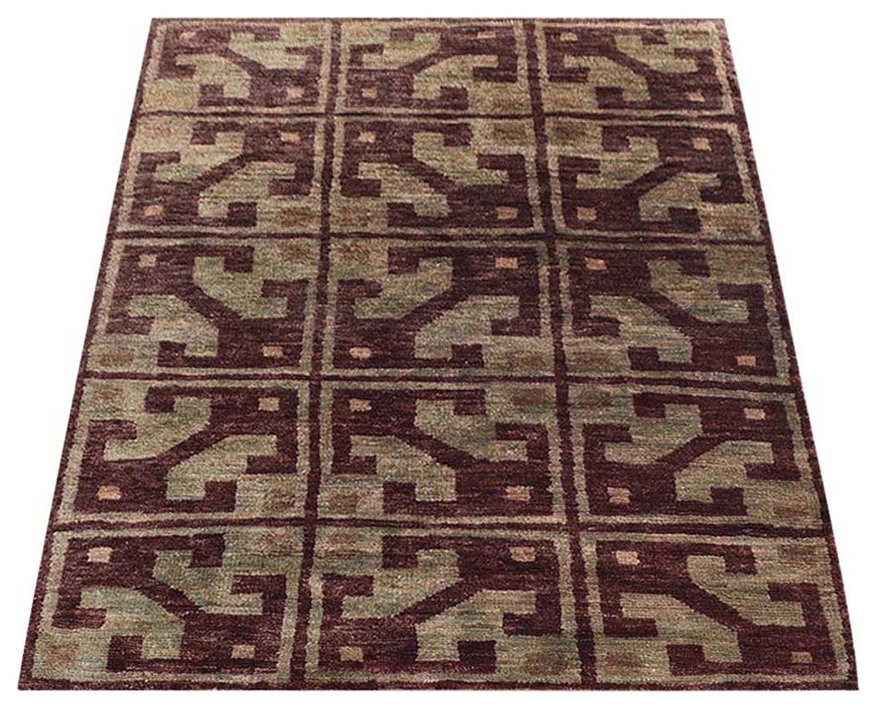HAND KNOTTED JUTE ECO-FRIENDLY AREA RUGS,Brown Beige,Contemporary,Outdoor Indoor, [Rectangle] 6'x9'