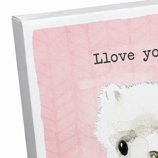 Llama Love 11x14 Canvas Wall Art