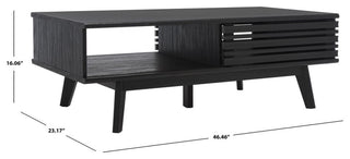 Safavieh Rori 2 Door Coffee Table, Black