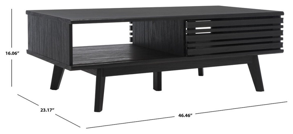 Safavieh Rori 2 Door Coffee Table, Black