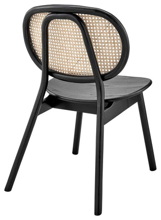 Malina Wood Dining Side Chair, Black