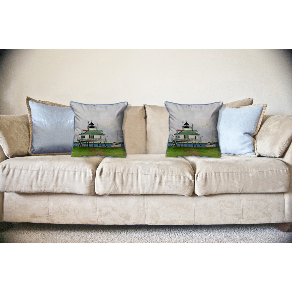 Hooper Strait Lighthouse Large Indoor/Outdoor Pillow 16x20