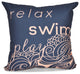 20"x20" Word Print Pillow, Orange