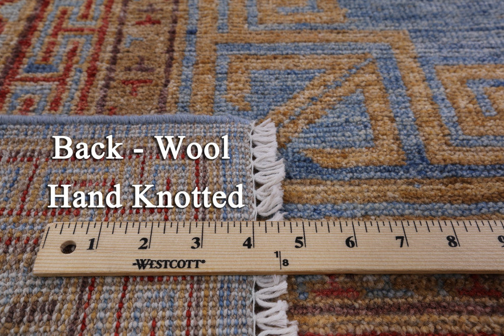 6' 3" X 9' 1" Khotan Hand-Knotted Wool Rug Q4424