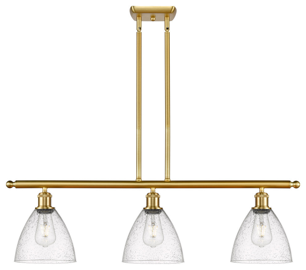 Innovations 516-3I-SG-GBD-754-LED 3 Light Island Light, Satin Gold