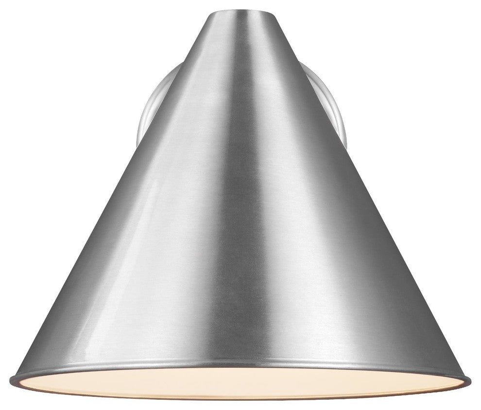 Generation Lighting Lighting 1-Light Outdoor Lantern, Satin Aluminum