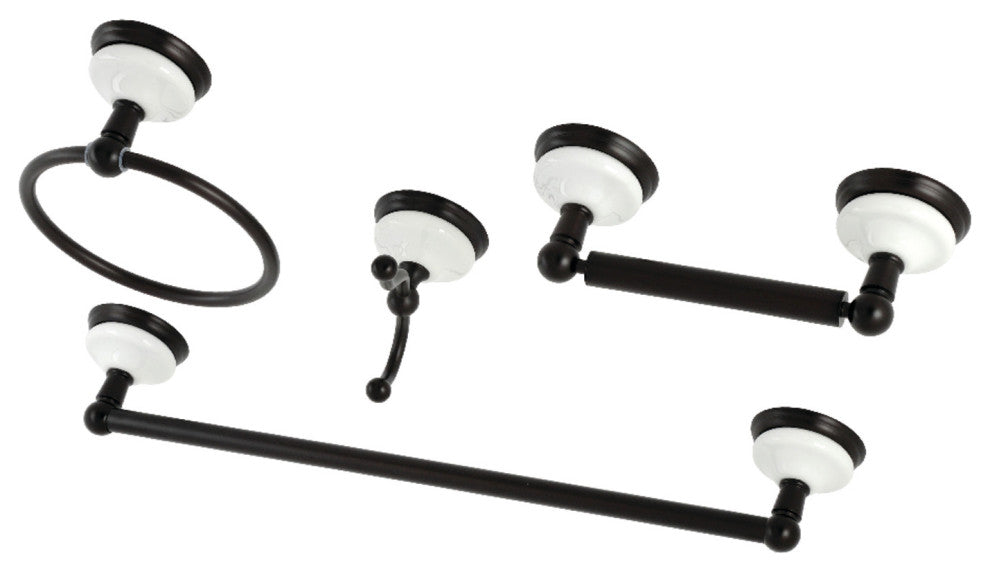 Kingston Brass 4-Piece Bathroom Accessory Set, Oil Rubbed Bronze