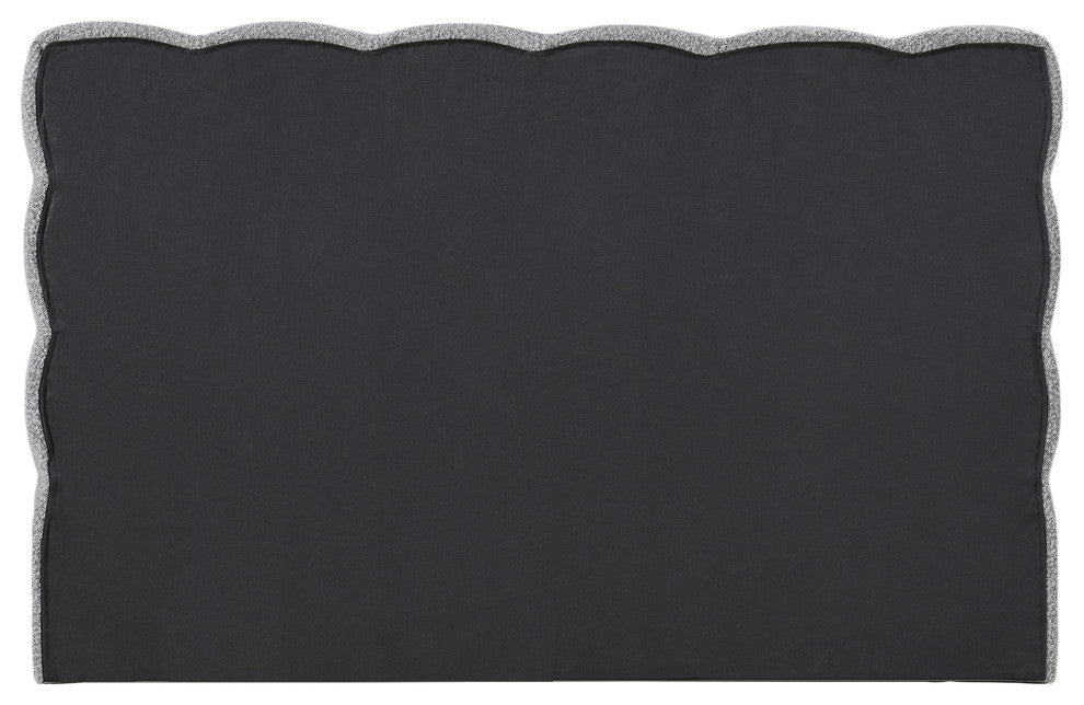 Deco Boucle Fabric Full Bed, Grey, Full