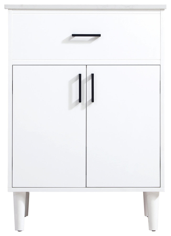 Home Living 24" Single Bathroom Vanity, White
