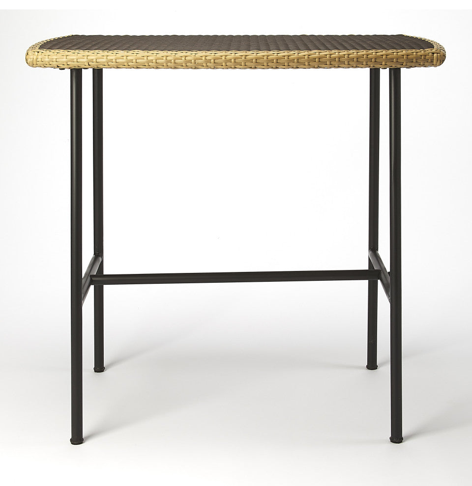 Freeport Rattan and Iron Pub Table