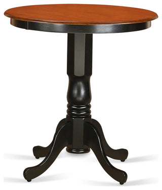 Edch5-Blk-W 5 Pc Counter Height Pub Set -Pub Table And 4 Bar Stools