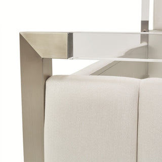 Penthouse Queen Short Panel Bed, Ash Gray