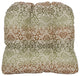 19" U-Shaped Premium Outdoor Tufted Chair Cushions, Set of 2, Festive Spice